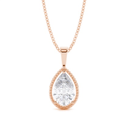 Prong Setting Moissanite Solitaire Pendant