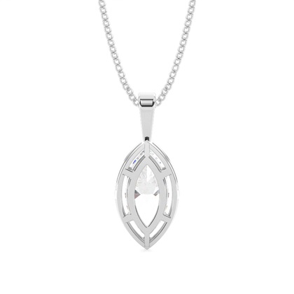 Prong-Einstellung Diamant Solitaire Anhänger