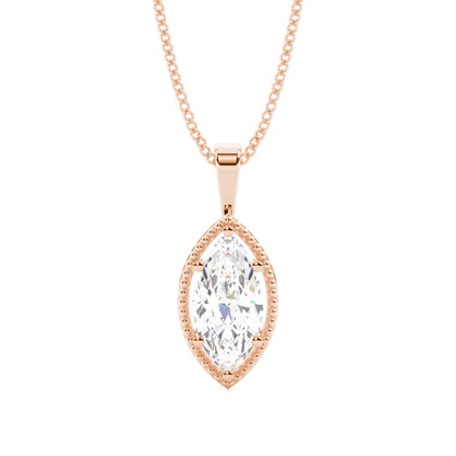 Prong Setting Diamond Solitaire Pendant