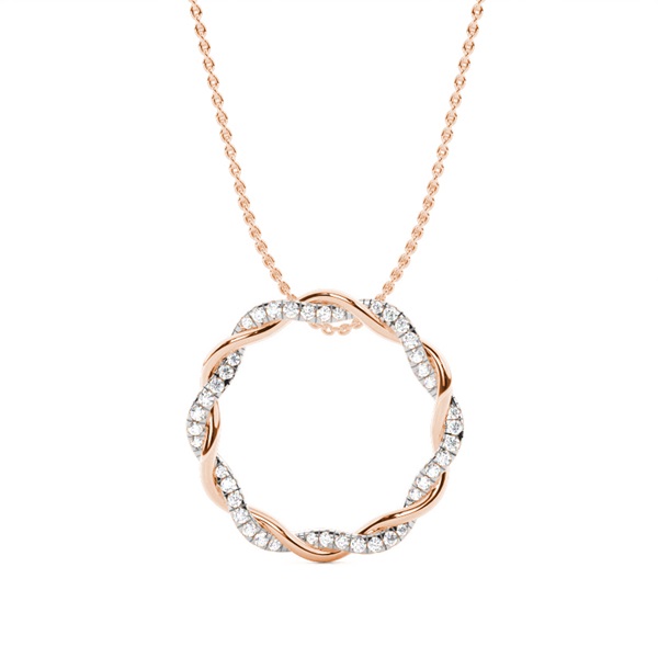 Micro Prong Setting Diamond Designer Pendant