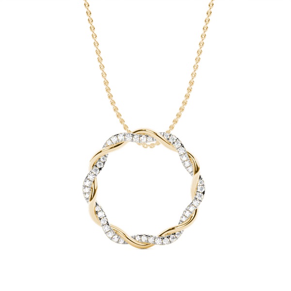 Micro Prong Setting Diamond Designer Pendant