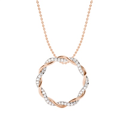 Rose Gold Designer Diamond Pendants