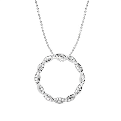 Micro Prong Setting Diamond Designer Pendant