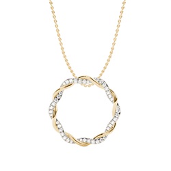 Micro Prong Setting Diamond Designer Pendant