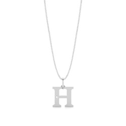 Anhänger Kette in Silber Buchstabe H