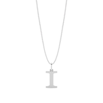 Anhänger Kette in Silber Buchstabe I