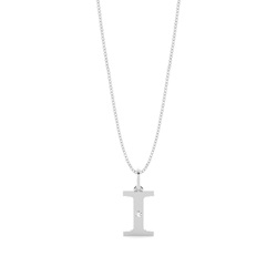 Anhänger Kette in Silber Buchstabe I
