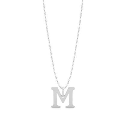 Anhänger Kette in Silber Buchstabe M