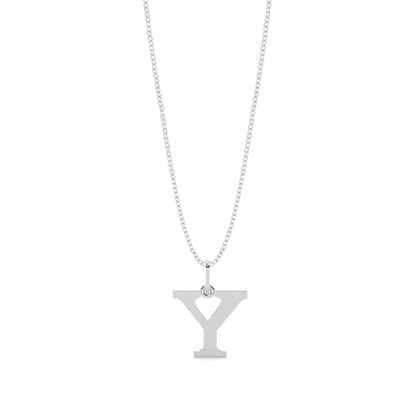 Anhänger Kette in Silber Buchstabe Y