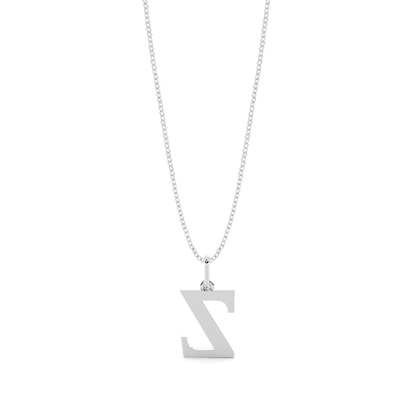 Anhänger Kette in Silber Buchstabe Z