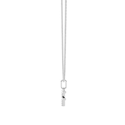 F Diamond Initial Pendant Necklace