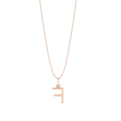 Diamant Anhänger Kette Buchstabe F