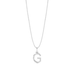 Diamant Anhänger Kette Buchstabe G
