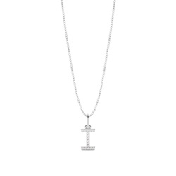 Diamant Anhänger Kette Buchstabe I