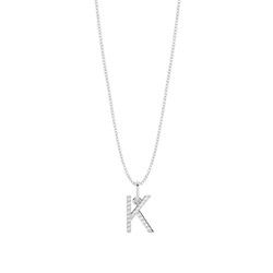 Diamant Anhänger Kette Buchstabe K