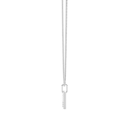 M Diamond Initial Pendant Necklace