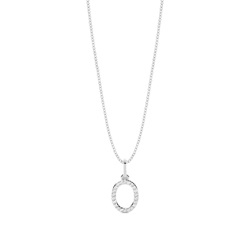 Diamant Anhänger Kette Buchstabe O