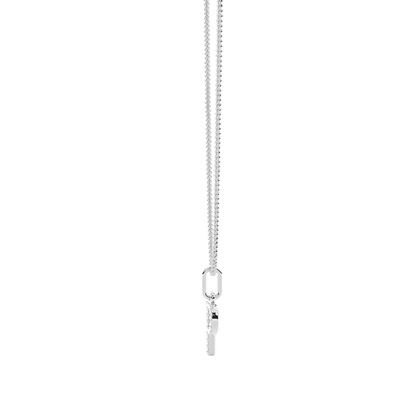 P Diamond Initial Pendant Necklace