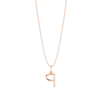 Diamant Anhänger Kette Buchstabe P