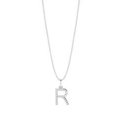 Diamant Anhänger Kette Buchstabe R