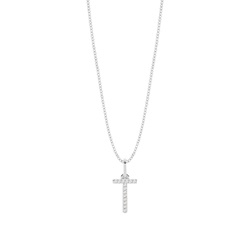 T Diamond Initial Pendant Necklace