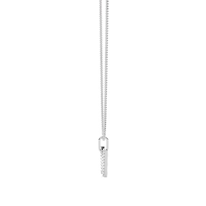 W Diamond Initial Pendant Necklace