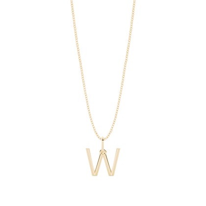 Diamant Anhänger Kette Buchstabe W
