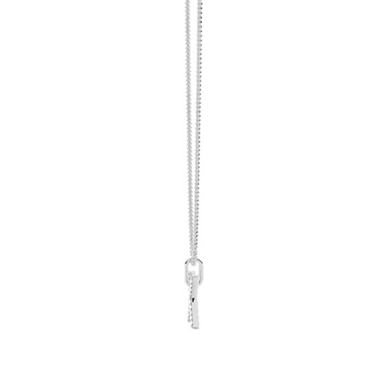 X Diamond Initial Pendant Necklace