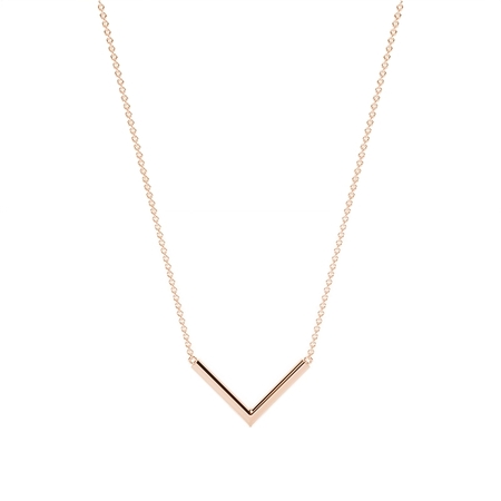 V' Form Rubin Zarte Kette Halskette“