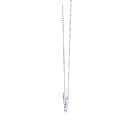 Jemný retízkový náhrdelník ve tvaru V'Amethyst