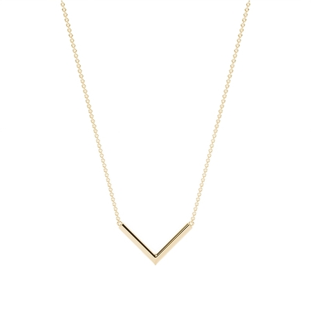 V' Form Rubin Zarte Kette Halskette“