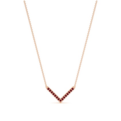 Rose Gold Chain Diamond Pendants