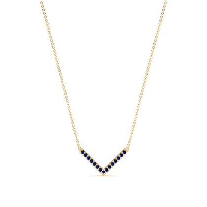 Yellow Gold Gemstone Diamond Pendants