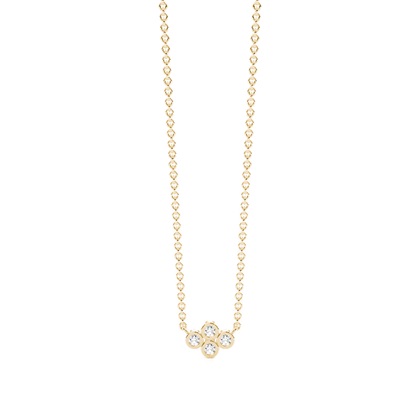 Yellow Gold Diamond Pendants & Necklaces