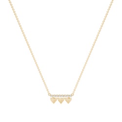Zarte Diamant Baguette Halskette