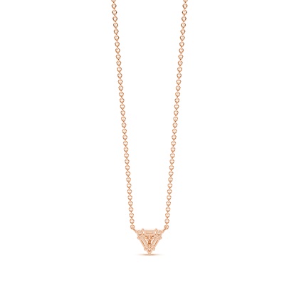 Baguette und Runde Diamanten Zarte Halskette