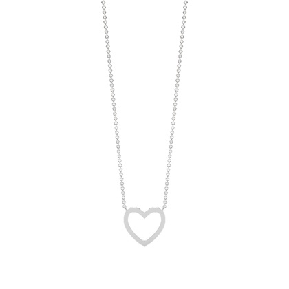 Zarte Herzform Diamant Halskette