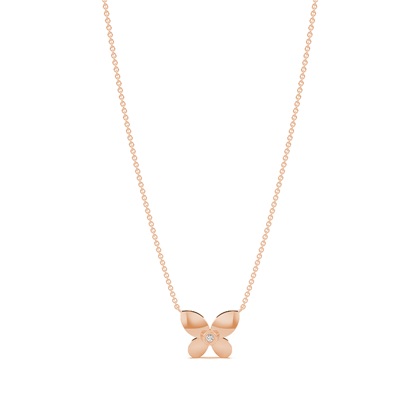 Rose Gold Delicate Diamond Pendants