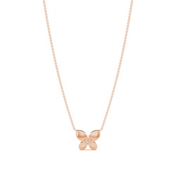 Butterfly Diamond Delicate Chain Necklace