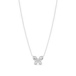 Butterfly Diamond Delicate Chain Necklace