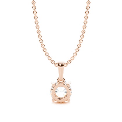 Halo-Diamant-Solitär-Anhänger