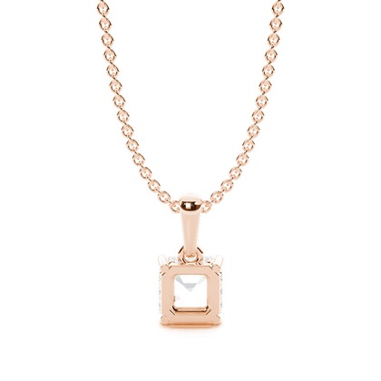 Halo-Diamant-Solitär-Anhänger