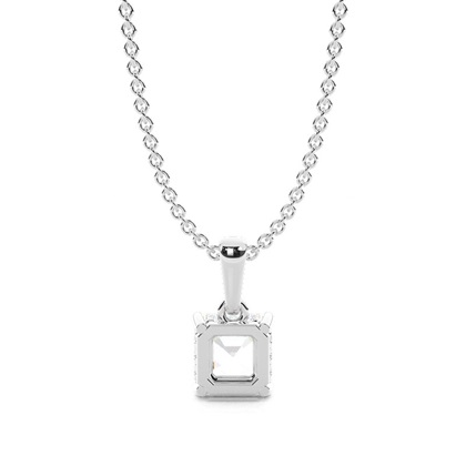 Halo-Diamant-Solitär-Anhänger