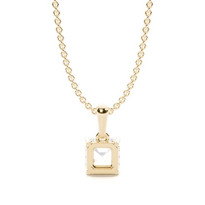 Halo-Diamant-Solitär-Anhänger