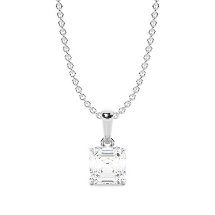 Hidden Halo Diamond Solitaire Pendant