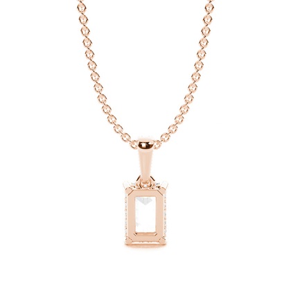 Halo-Diamant-Solitär-Anhänger