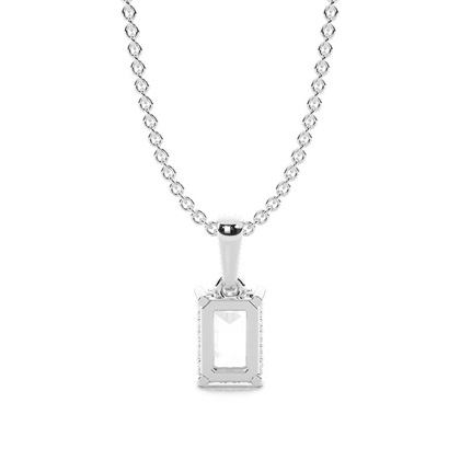 Halo-Diamant-Solitär-Anhänger