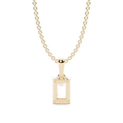 Halo-Diamant-Solitär-Anhänger