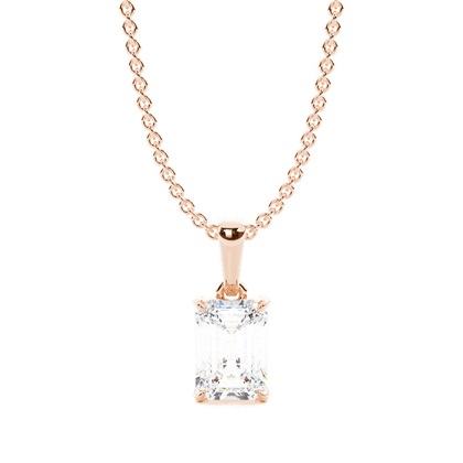 Hidden Halo Diamond Solitaire Pendant