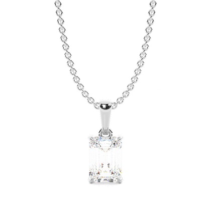 Hidden Halo Diamond Solitaire Pendant